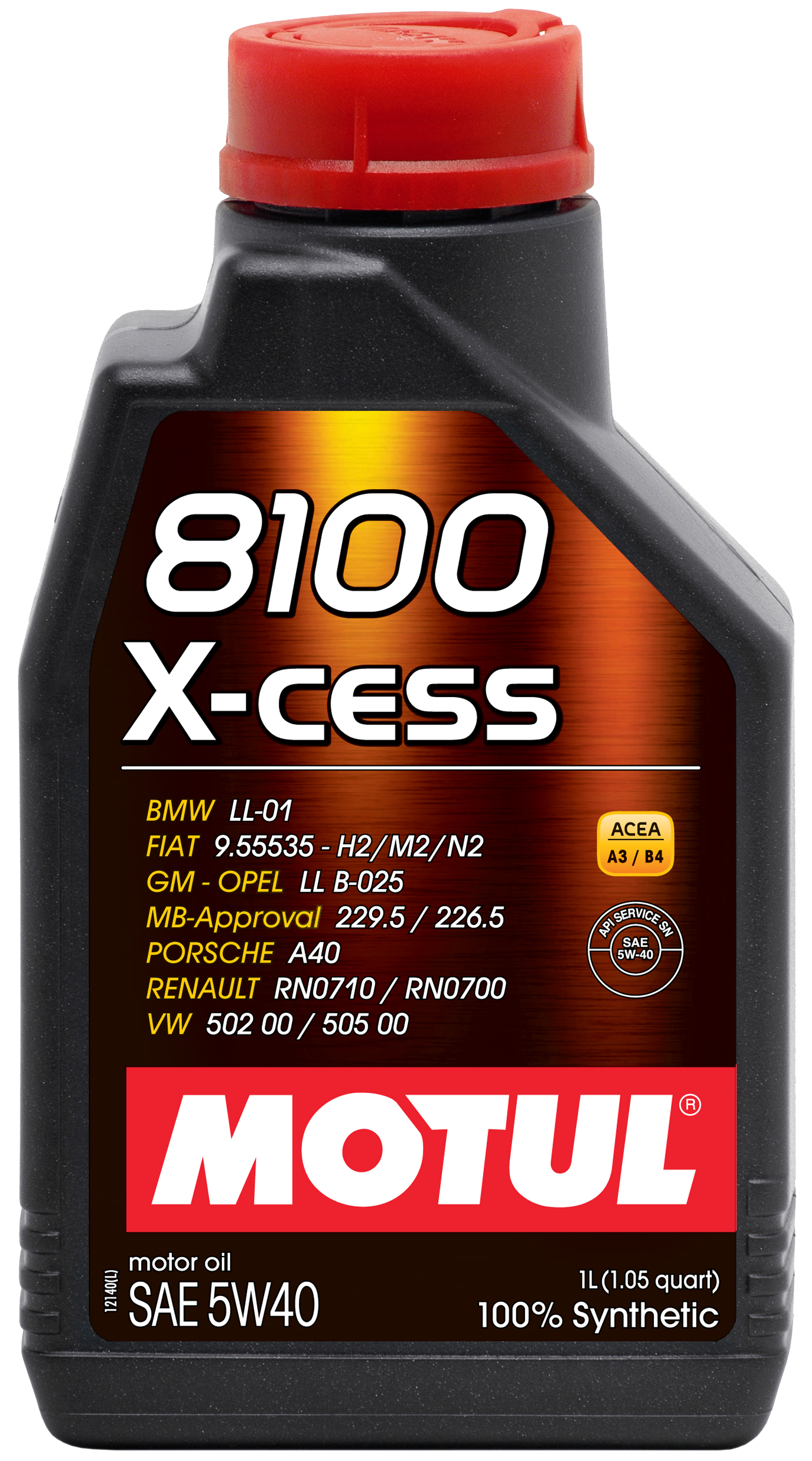MOTUL 8100 X-CESS 5W40 - 1L - Synthetic Engine Oil